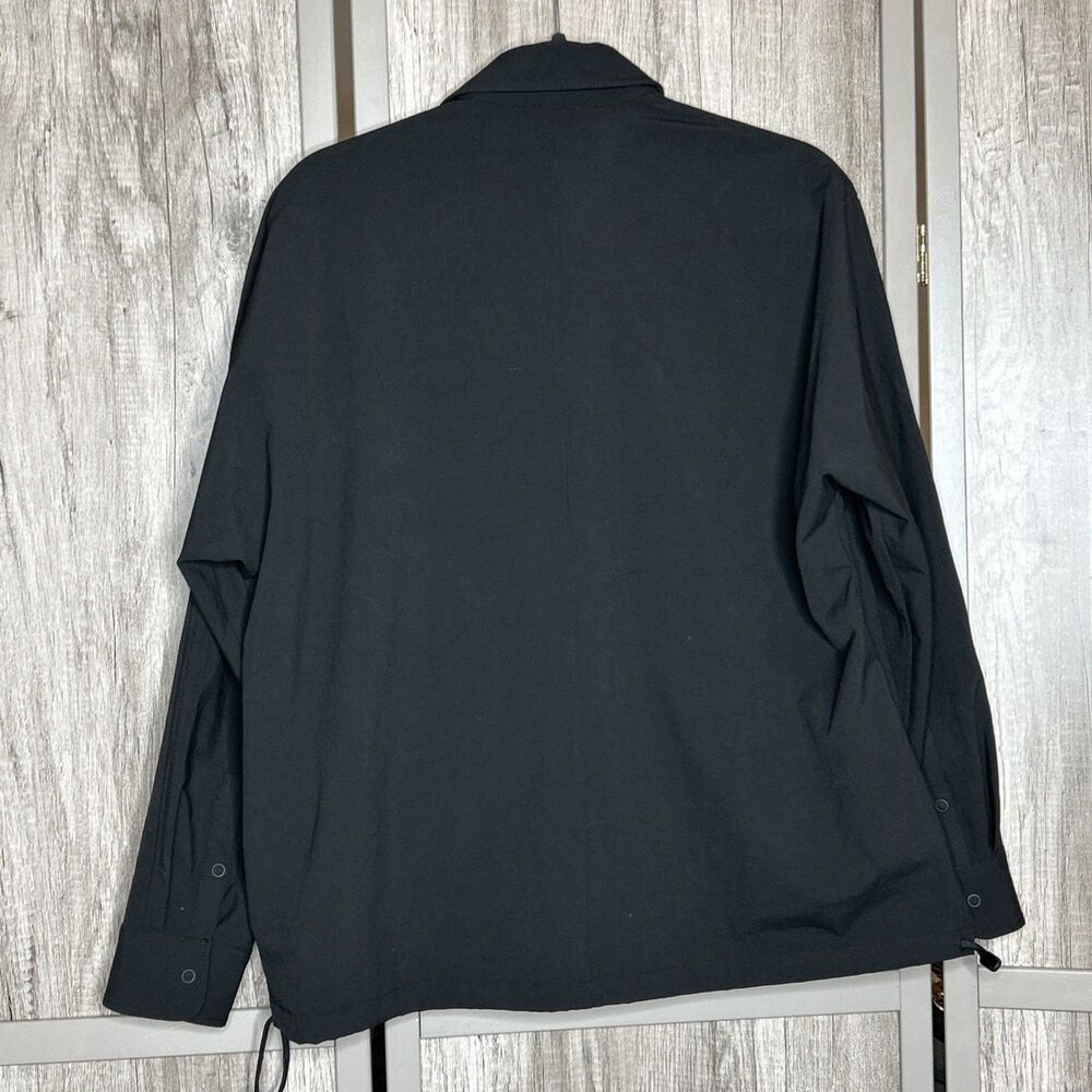 Uniqlo X Theory Jacket Size S AirSense Shirt Ultra Light Black Relaxed Fit - Picture 9 of 9